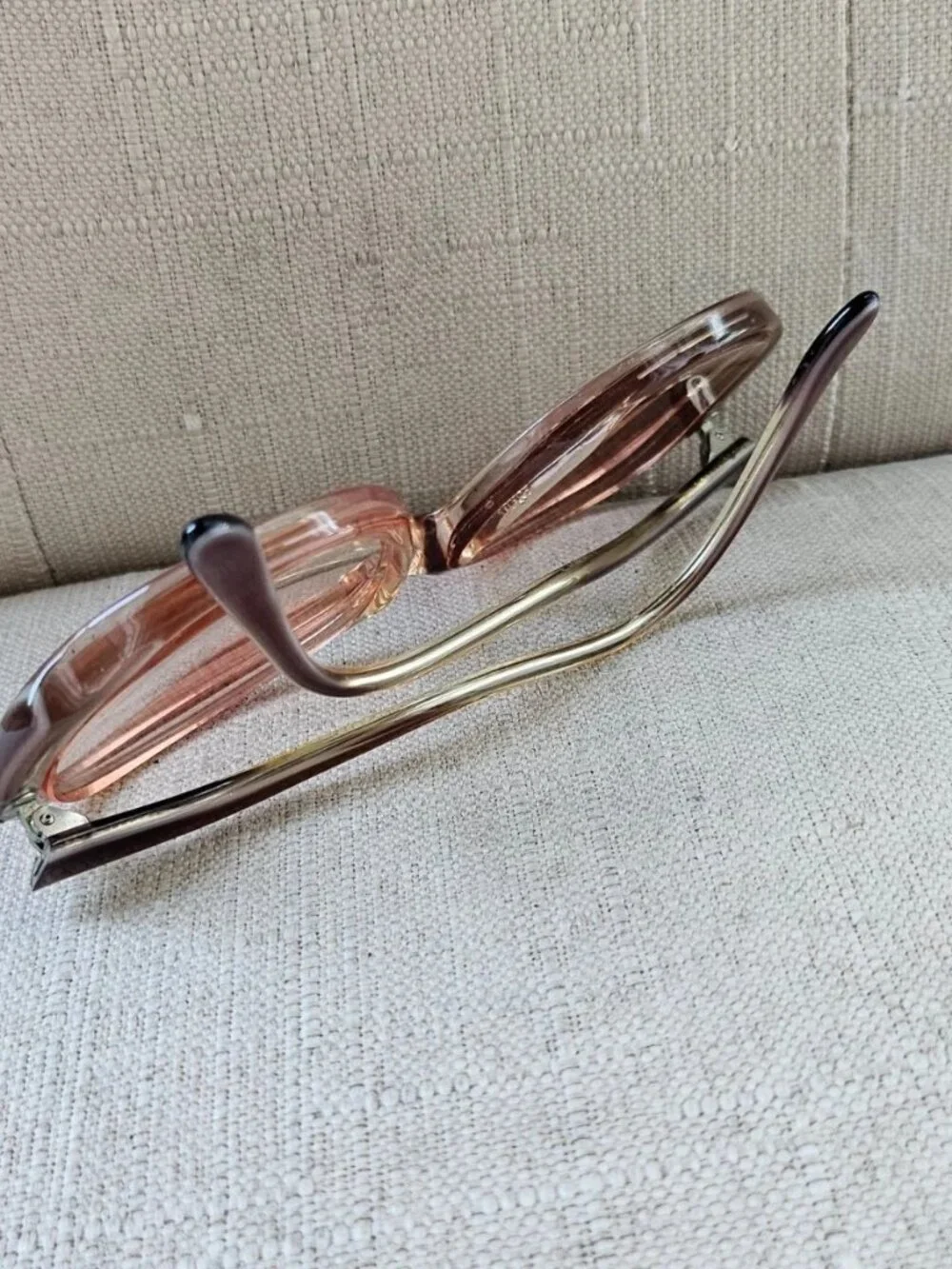 Vintage Liberty Women Eyeglasses Frame Kasper Eye Wear Wavy Temple Glasses